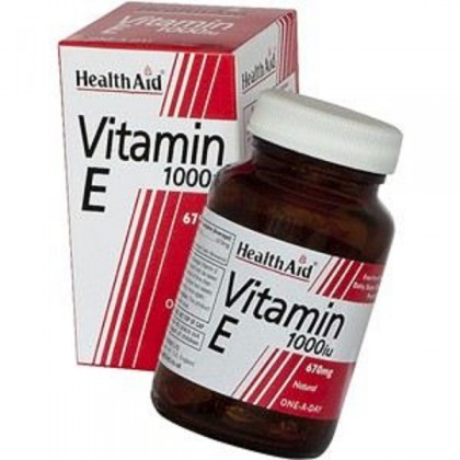 HEALTH AID Vitamin E 1000IU Natural Capsules 30 Κάψουλες